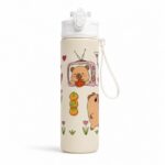 Butelka na wodę, bidon z rurką i ustnikiem 800ml KAPIBARA BD66 - obrazek 3