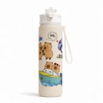 Butelka na wodę, bidon z rurką i ustnikiem 800ml KAPIBARA BD67 - obrazek 3