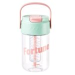 Butelka na wodę z koszyczkiem i słomką 600 ML Fortune BD22 - obrazek 2