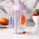 Butelka na wodę z koszyczkiem i słomką 600 ML Simple BD32FIO - obrazek 3
