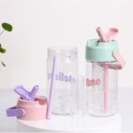 Butelka na wodę z koszyczkiem i słomką 800 ML Fortune BD35 - obrazek 2