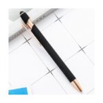 Długopis metalowy, tusz czarny, touch pen soft touch czerń DL01 - obrazek 2