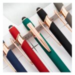 Długopis metalowy, tusz czarny, touch pen soft touch czerń DL01 - obrazek 4