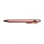 Długopis metalowy, tusz czarny, touch pen soft touch pudrowy róż DL04 - obrazek 4