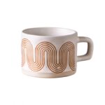 Kubek ceramiczny, geometryczny wzór, 250ml - KB29 - obrazek 2