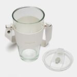 Kubek ze szkła na Kawę Herbatę ze słomką i zamknięciem 450 ML CUP09B - obrazek 5