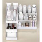Organizer na kosmetyki biały 25,5x15,5x11,5 cm CB15B - obrazek 4