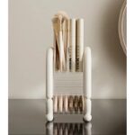 Organizer na pędzle, kosmetyki kremowy 20cm x 12cm CB59 - obrazek 5