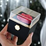 Pudełeczko Walentynkowe Rose Treasure Box na biżuterię mydlana Wieczna Róża Obrotowe PDOZ26CZ - obrazek 5