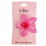 Spinka do włosów klamra XL KLIPS kwiat różowy ombre 6 cm SP403 - obrazek 2