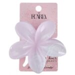 Spinka do włosów klamra XL kwiat Marmurek fiolet 7,5 x 8cm SP399 - obrazek 2