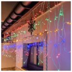 Światełka lampki Sople biały kabel 500 LED dekoracja MULTIKOLOR, Flash Biały LAMP07MULTI - obrazek 4