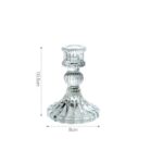 Świecznik dekoracyjny, szklany Glamour 10 cm - SW11 - obrazek 5