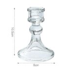 Świecznik dekoracyjny, szklany Glamour 10 cm - SW13 - obrazek 3
