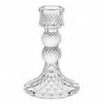 Świecznik dekoracyjny, szklany Glamour 12,5 cm - SW14 - obrazek 2