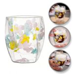 Szklanka termiczna z hortensją żółtą, niebieską i różową 250 ml 1szt SZK88 - obrazek 5