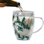 Szklanka do Herbaty Kawy Termiczna z Kwiatami w Środku 300ml - obrazek 4