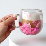 Szklanka Termiczna do Kawy Latte z Kwiatami w Środku 350ml - obrazek 7