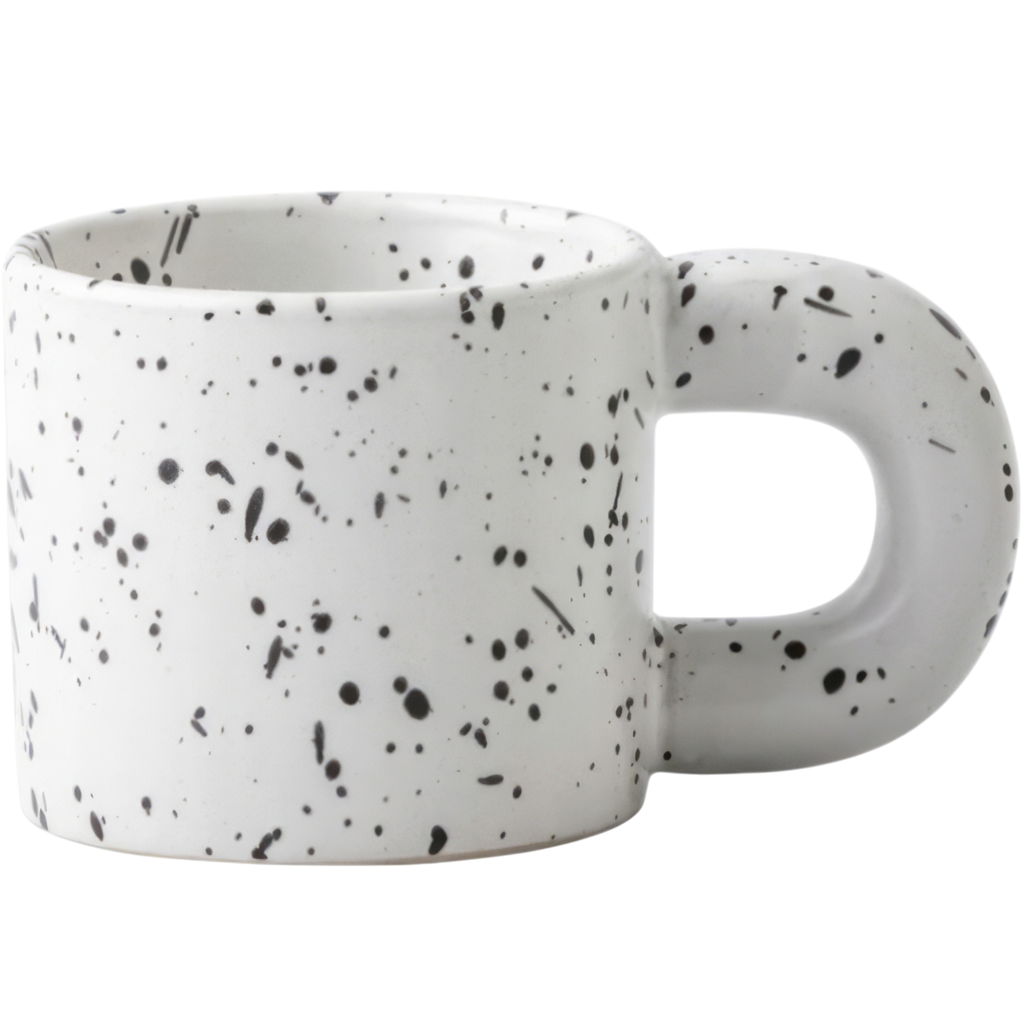 whitewdadwa-Photoroom Kubek Ceramiczny z Uchem na Kawę Herbatę Duży Kremowy 300ml - obrazek 1