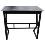 Biurko komputerowe czarne, gamingowe 100 x 60 cm STL20CZ - obrazek 5