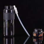 Butelka na wodę, sportowy bidon z miarką 680ML czarny BD64CZ - obrazek 4