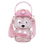 Butelka na wodę z uchwytem SWEET BEAR PINK 1000 ML BD27 - obrazek 4