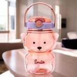 Butelka na wodę z uchwytem SWEET BEAR VIOLET 1000 ML BD26 - obrazek 3
