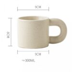 Ceramiczny, nakrapiany kubek z uchem 300 ml CUP21 - obrazek 5