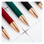 Długopis metalowy touch, tusz czarny, pen soft touch czerwień DL06 - obrazek 5