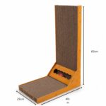 Drapak dla kota tekturowy z zabawką piłką XL 40x26x60cm KOT11 - obrazek 2
