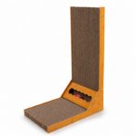 Drapak dla kota tekturowy z zabawką piłką XL 40x26x60cm KOT11 - obrazek 3