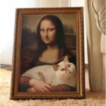 Drapak domek DLA KOTA - obraz ramka Mona Lisa, legowisko KOT29 - obrazek 2
