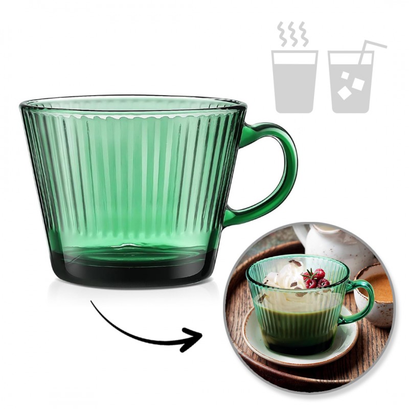 filizanka-szklanka-ryflowana-duza-butelkowa-zielen-380-ml-1szt-szk178 Filiżanka szklanka ryflowana duża butelkowa zieleń 380 ml 1szt SZK178 - obrazek 1