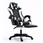 Fotel gamingowy obrotowy z podnóżkiem EC GAMING masażer KO24B - obrazek 2