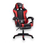 Fotel gamingowy obrotowy z podnóżkiem EC GAMING masażer KO24CZE - obrazek 5