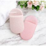 Gąbeczka do mycia twarzy na mokro, delikatny peeling 6,5x11cm 2 szt GB19 - obrazek 2