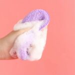 Gąbeczka do mycia twarzy na mokro, delikatny peeling 6,5x11cm 2 szt GB19 - obrazek 5