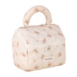 Kosmetyczka rozkładana elegancka kuferek pikowana BEAR KS131K - obrazek 2