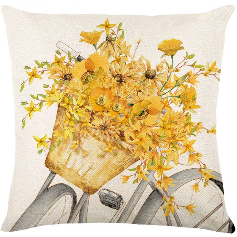 lniana-poszewka-na-poduszke-45-x-45-cm-z-nadrukiem-zolte-kwiaty-pod238 Lniana poszewka na poduszkę 45 x 45 cm z nadrukiem żółte kwiaty POD238 - obrazek 1