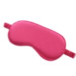 Maska na oczy do spania ELEGANT fuksja satynowa 20 x 9 cm OPK10F