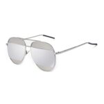 OKULARY LUSTRZANE AVIATORY - SREBRNE OK88WZ3 - obrazek 2