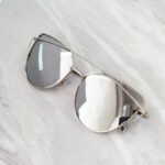 Okulary przeciwsłoneczne GLAM ROCK FASHION Lustrzanki Srebrne OK21WZ6 - obrazek 2