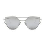 Okulary przeciwsłoneczne GLAM ROCK FASHION Lustrzanki Srebrne OK21WZ6 - obrazek 5