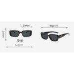 Okulary przeciwsłoneczne SILVER BLACK OK376 - obrazek 3