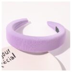 Opaska turban charlotte Fiolet 4 cm O437 - obrazek 2