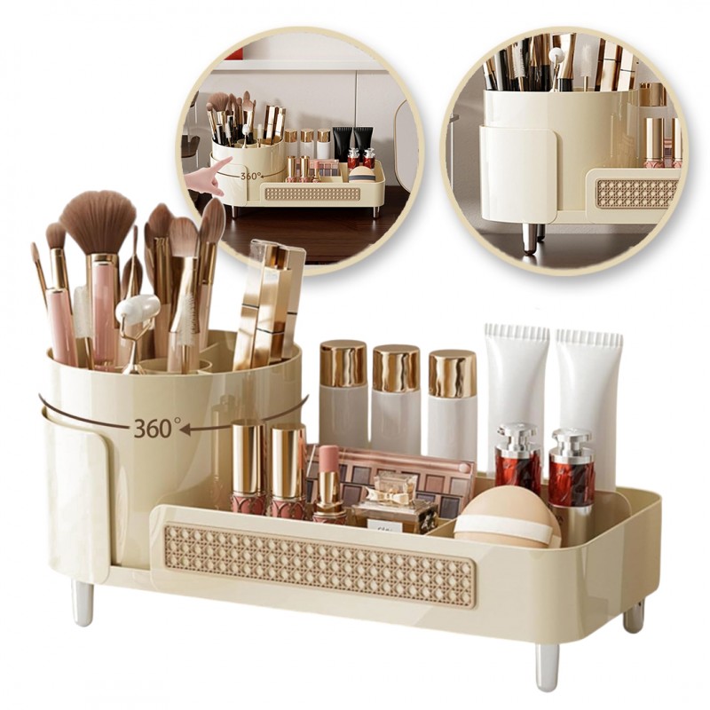 organizer-na-pedzle-kosmetyki-plecionka-wiedenska-obrotowy-345x14x15-cm-cb75k Organizer na pędzle, kosmetyki, plecionka wiedeńska obrotowy 34,5x14x15 cm CB75K - obrazek 1
