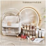 Organizer szkatułka na kosmetyki, biżuterię, biały 38 x 27 x 18 cm CB73 - obrazek 5