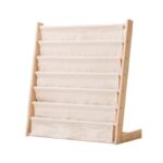 Regał, 6 poziomowy stojak, organizer na książki z kieszonkami 79 x 60 cm SZ45 - obrazek 2