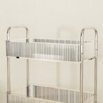 Ryflowany regał, szafka na kółkach, 4 poziomy, transparentny 36x26x95cm SZ54 - obrazek 4