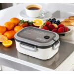 Śniadaniówka LUNCH BOX ze sztućcami 21 x 14,5 x 8cm biały PJM44B - obrazek 3